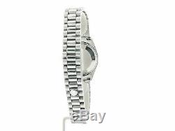 Rolex Datejust Montre En Acier Inoxydable Président Bracelet Style Mop Diamant