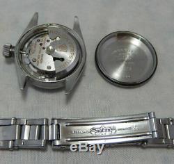 Rolex Oyster Perpetual En Acier Inoxydable Montre Orig Silver Band Dial 1964