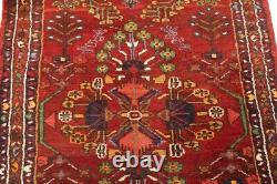 Tapis de coureur oriental rouge vintage tribal floral 3'7X9'5 pour cuisine et couloir