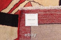Tapis de zone en laine traditionnelle noué à la main de style vintage 3'6 x 4'11