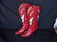 Tony Lama Vintage Red Butterfly Cowboy Boots Taille 27,5 États-unis 9,5- 10