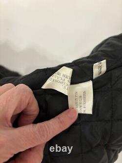 Veste bombardier en velours rouge vintage avec fourrure de lapin métallique de la NWT