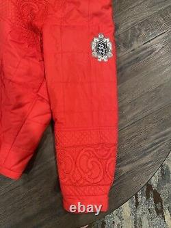 Veste de ski vintage BOGNER rouge à fermeture éclair intégrale pour femme, vêtement d'hiver.