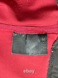 Veste de sport vintage pour femmes de la marque PRADA de 1999, style bomber rouge, taille M
