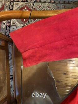 Veste en cèdre à franges en daim rouge VINTAGE, taille moyenne pour femme