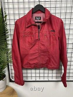 Veste pour femme Dolce & Gabbana vintage rouge taille XL oversize