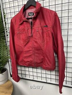 Veste pour femme Dolce & Gabbana vintage rouge taille XL oversize