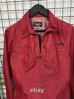 Veste pour femme Dolce & Gabbana vintage rouge taille XL oversize