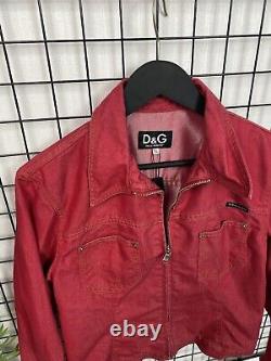 Veste pour femme Dolce & Gabbana vintage rouge taille XL oversize