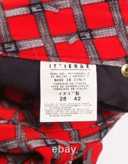 Vintage 2yk Dolce & Gabbana Velvet Buckle Imprimé Pantalons 28/nous 6-8