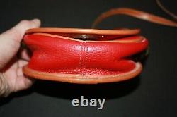 Vintage Dooney & Bourke Red Big Duck Awl Crossbody Bag