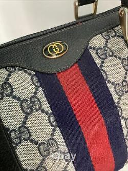 Vintage Gucci Boston Speedy Bag Navy Blue, Rouge, Blanc