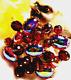Vintage High End Livre Schiaparelli Ruby Red Strass Perle Cabochon Brooch Pin