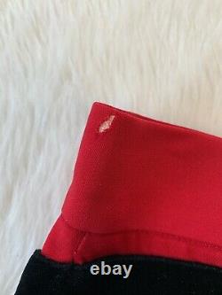 Vintage Moschino Cheap & Chic Classic Red Wool Question Mark Jupe Taille Us 10