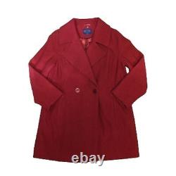 Vintage Pendleton Rouge 100% Laine Coat Taille Large