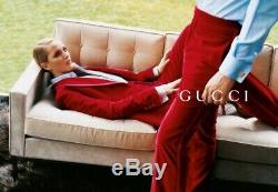Vintage Rare 1996 Iconique Tom Ford Pour Gucci Red Velvet Tuxedo Vogue