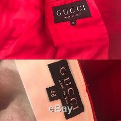 Vintage Rare 1996 Iconique Tom Ford Pour Gucci Red Velvet Tuxedo Vogue