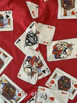 Vintage Rare 90s Moschino Jeans Jouer Cartes Nouveauté Imprimer Jupe De Poker Sz 8