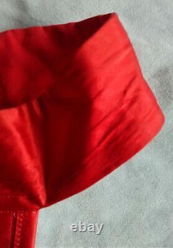 Vintage Vivienne Westwood Corset En Satin Rouge Avec La Taille Du Globe Classique 42 Très Rare