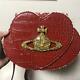 Vintage Vivienne Westwood Red Heart Crossbody Sac Sling Bag Orbe D'or