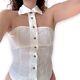 Vivienne Westwood Red Label Vtg 2000 White Cut-out Bouton-down Corset Top Large