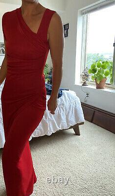 Vtg 90s Avec Étiquettes Fuzzi Red Column Dress Taille S Jean Paul Gaultier