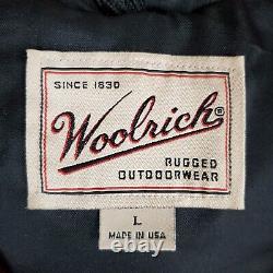 Vtg Woolrich Taille Grandes Femmes Fabriqué Aux États-unis Laine Buffalo Plaid Long Parka Coat